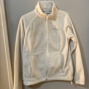 White Columbia jacket.